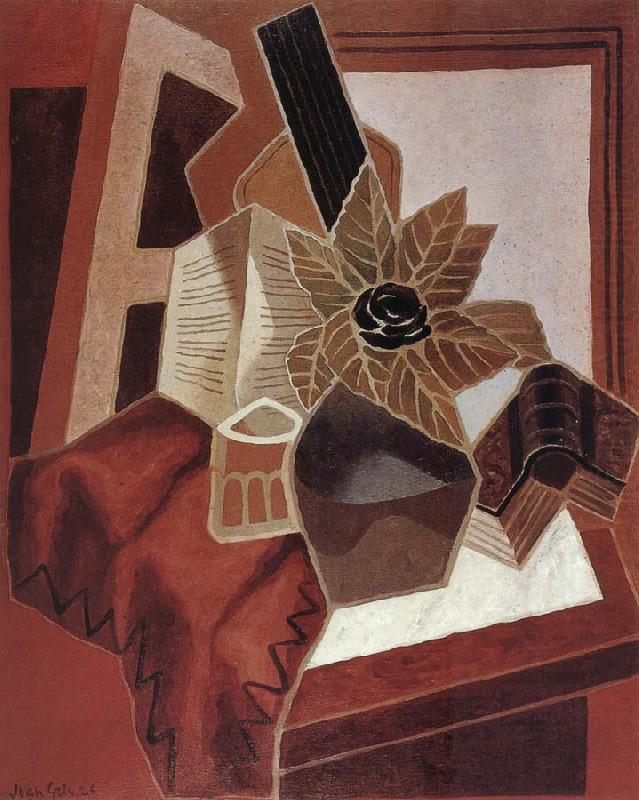 The composition having rose, Juan Gris